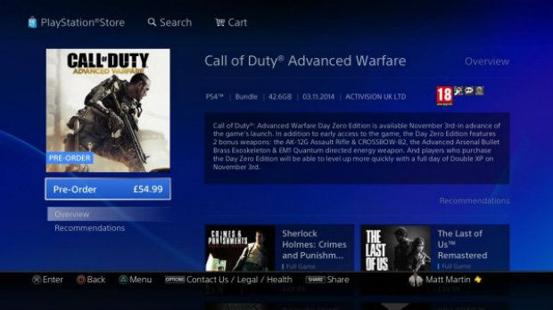Call of Duty: Advanced Warfare'ın PSN boyutu belli oldu!