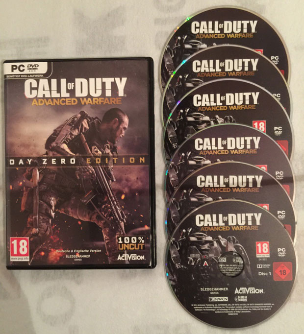 Call of Duty: Advanced Warfare, PC'ye 6 DVD olarak geliyor