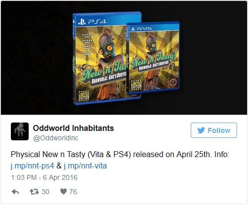 Oddworld: New ‘N’ Tasty!, PS4 ve PS Vita için geliyor!