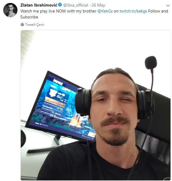 Ünlü futbolcu Zlatan Ibrahimovic Twitch yayınlarına el attı