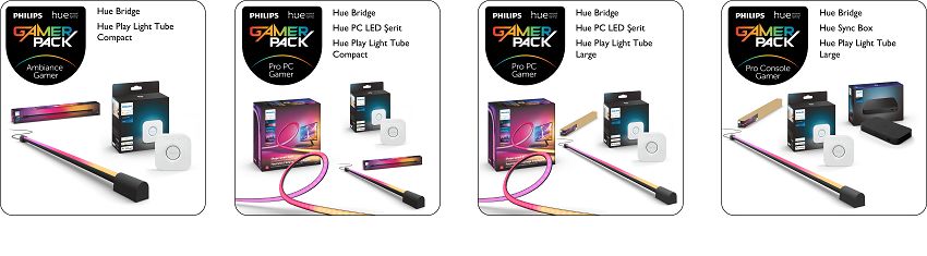 Philips Hue Gamer Pack modelleri 