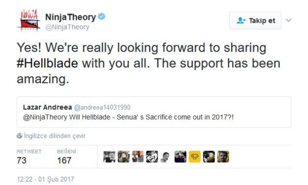 Hellblade'in 2017 yılı içerisinde çıkacağı onaylandı