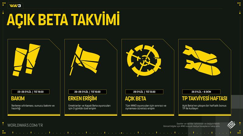 World War 3'ün Türkiye açık beta tarihleri açıklandı