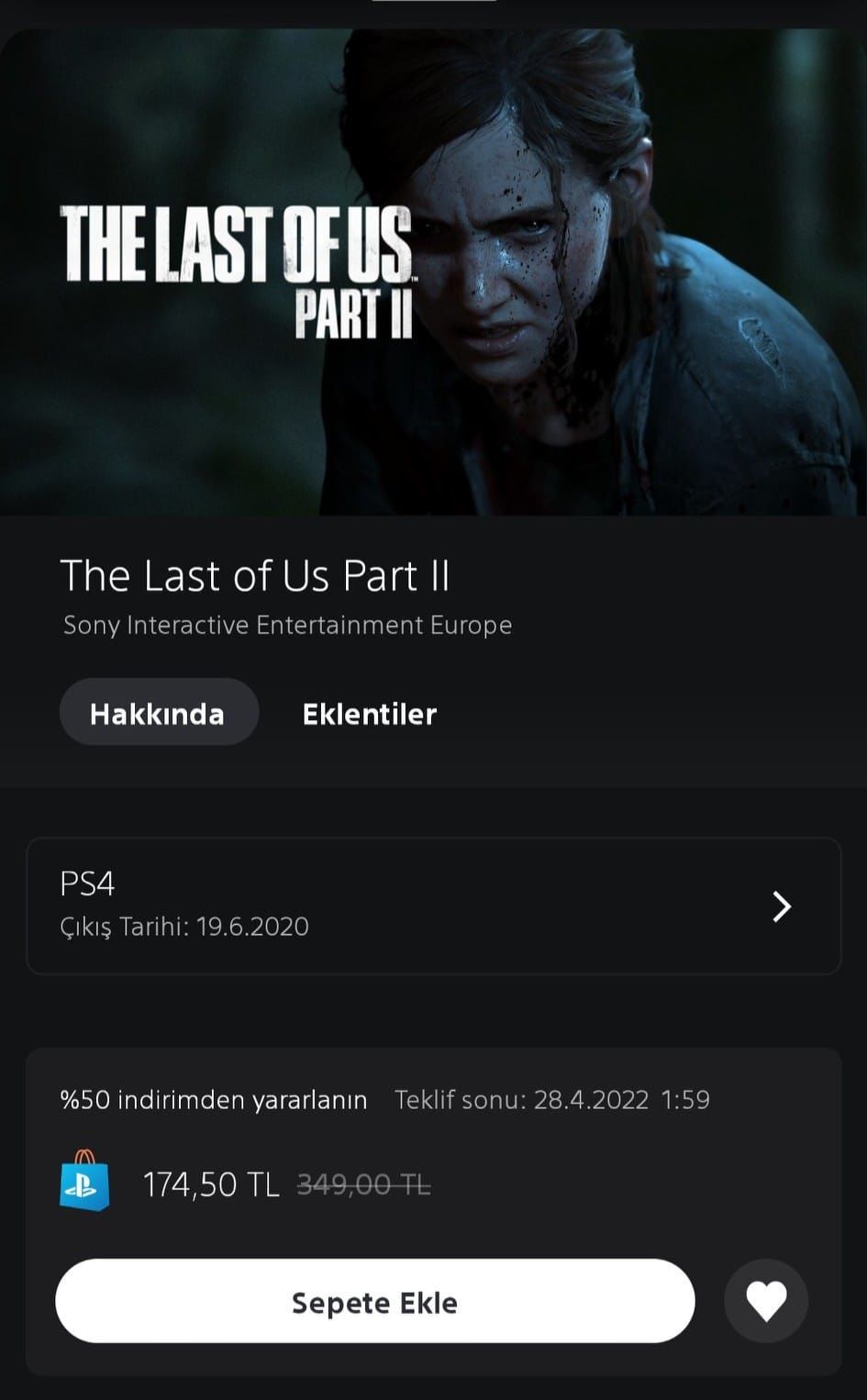 The Last of Us Part 2 indirime girdi
