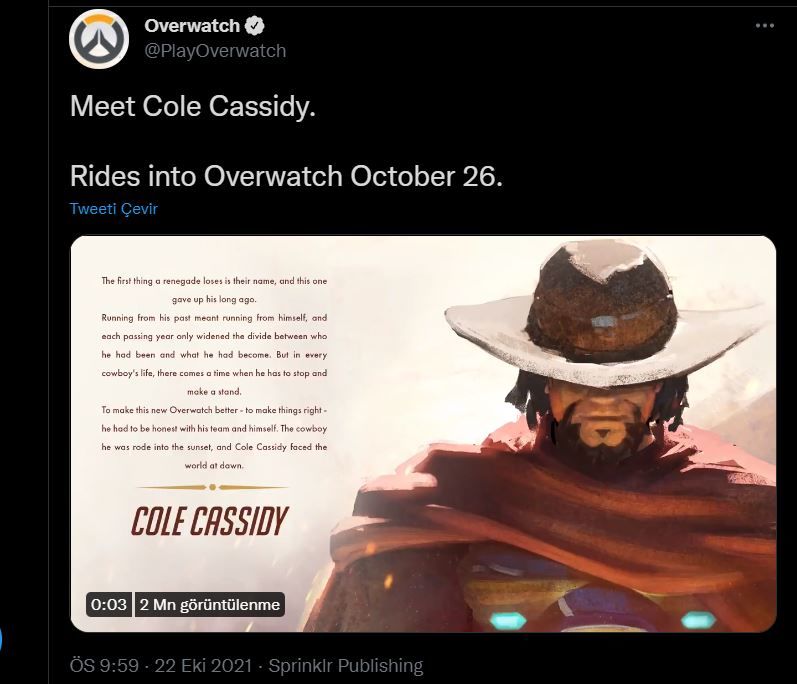 Overwatch McCree