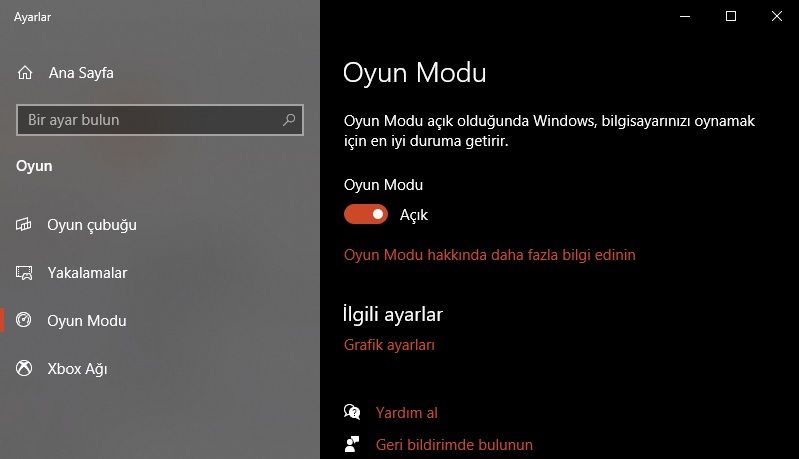 Windows 10 oyun modu FPS sorunlarına sebep oluyor olabilir