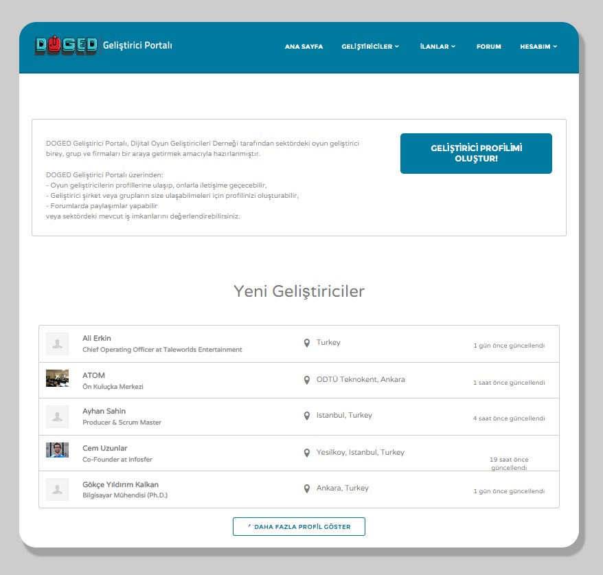 Dijital Oyun Geliştiricileri Derneği, kariyer portalı yayında!