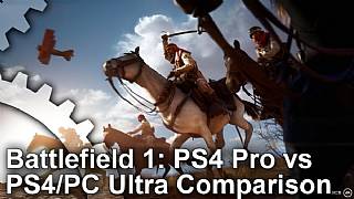 Battlefield 1 PC vs PS4 Pro karşılaştırma videosu