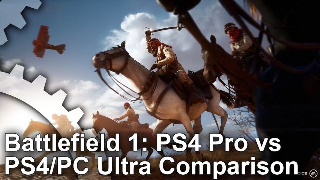 Battlefield 1 PC vs PS4 Pro karşılaştırma videosu