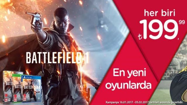 FIFA 17 ve Battlefield 1 indirimi başladı