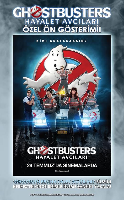 Ghostbusters: Hayalet Avcıları filmini bizimle izlemek ister misiniz?