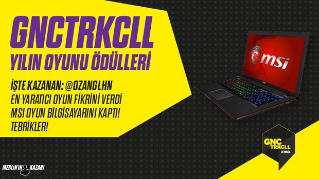 GNCTRKCLL YILIN OYUNLARI ÖDÜLLERİ 2014