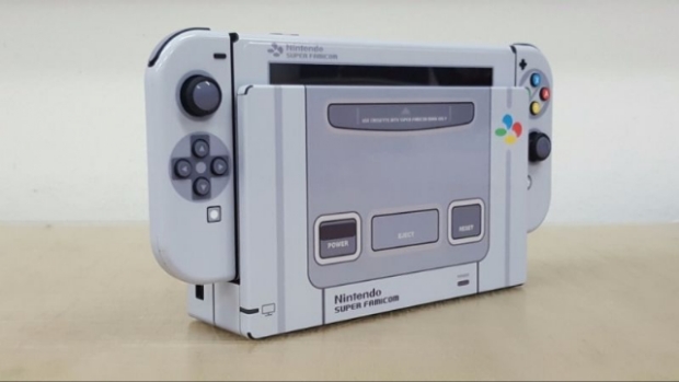 Nintendo Switch'ini modlayarak SNes'e benzetti