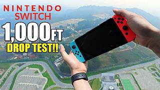 Nintendo Switch'i 300 metreden aşağı attılar
