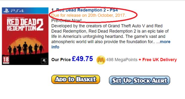 Red Dead Redemption 2'nin çıkış tarihi için bir söylenti daha!