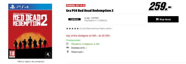 Red Dead Redemption 2 çıkış tarihi büyük bir sitede listelendi