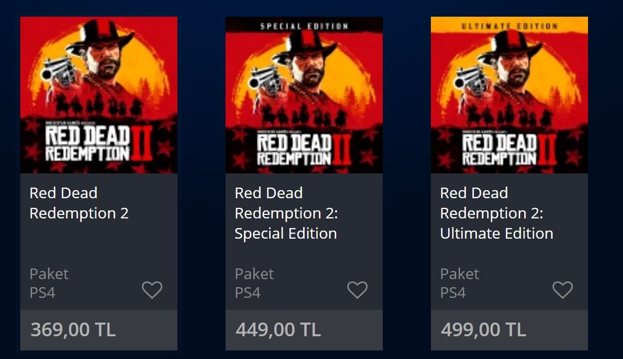 Red Dead Redemption 2 Türkiye ön sipariş fiyatı dudak uçuklatıyor