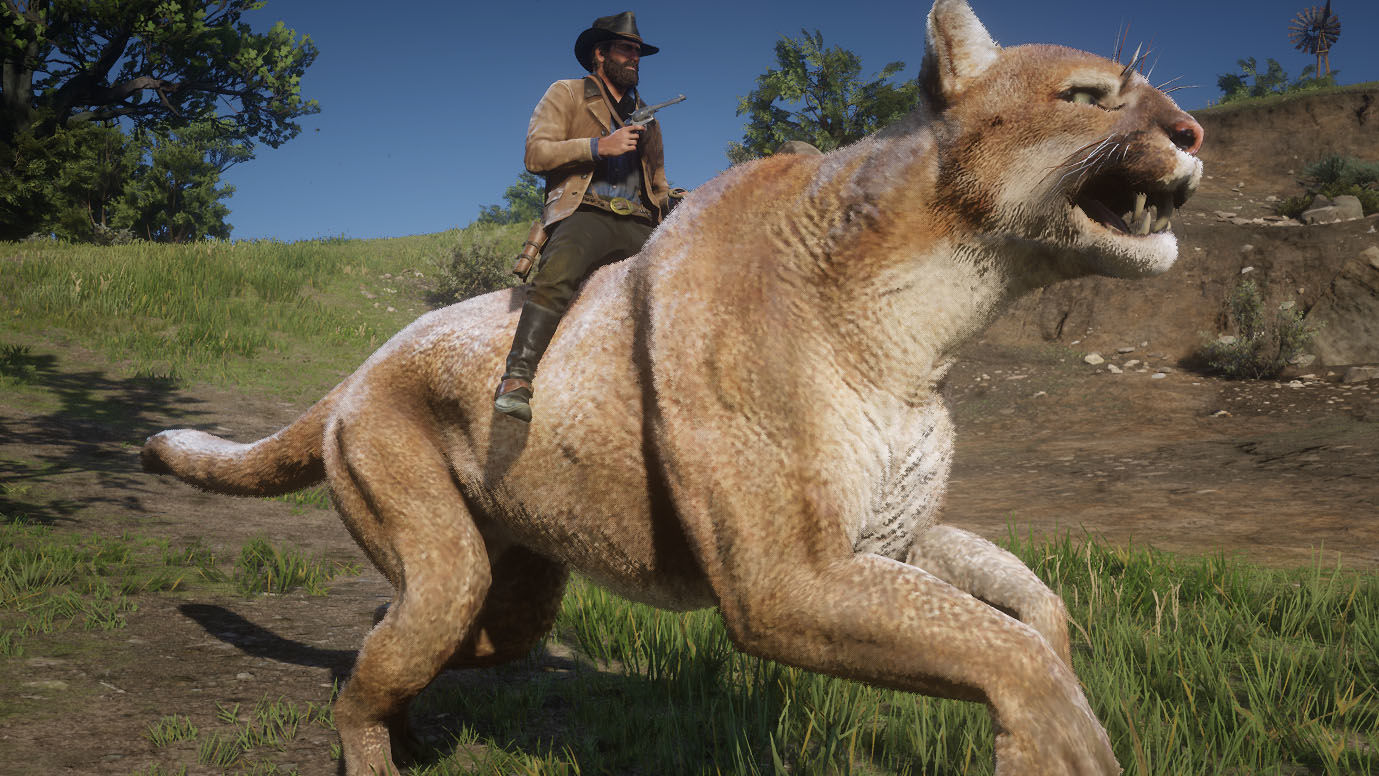 Red Dead Redemption 2'de devasa bir köpeği sürebilirsiniz