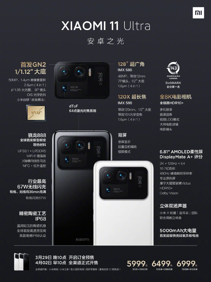 Xiaomi Mi 11 Ultra tanıtıldı