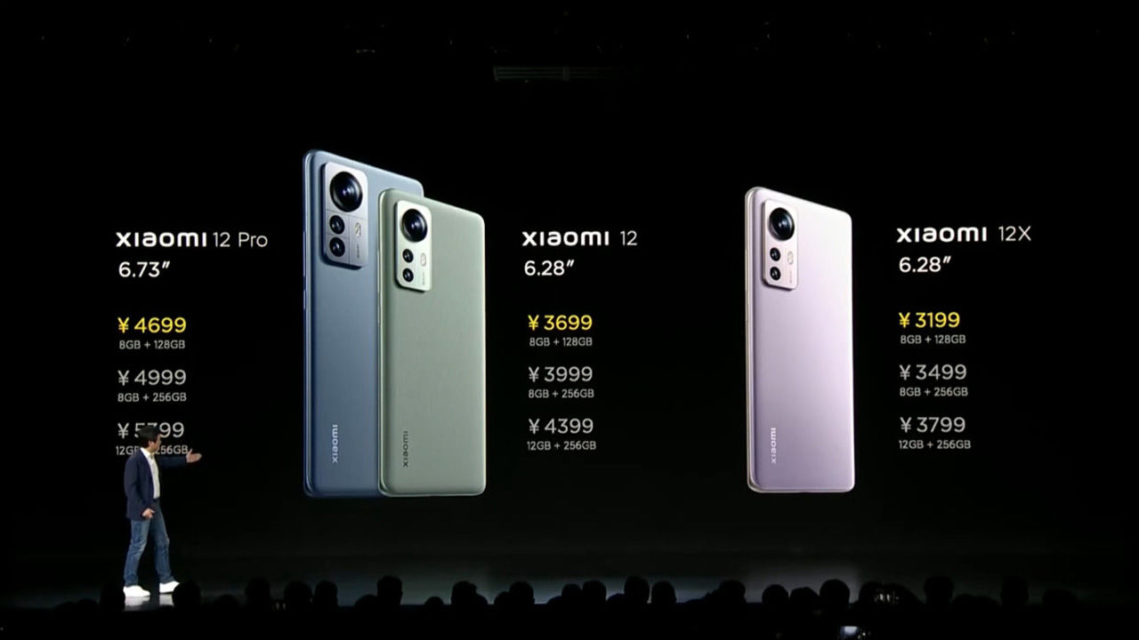  Xiaomi 12, Xiaomi 12X ve Xiaomi 12 Pro modelleri duyuruldu