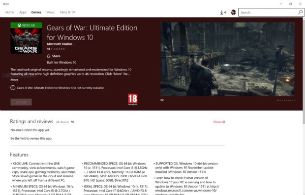 Gears of War: Ultimate Edition'un PC çıkartması ufukta göründü