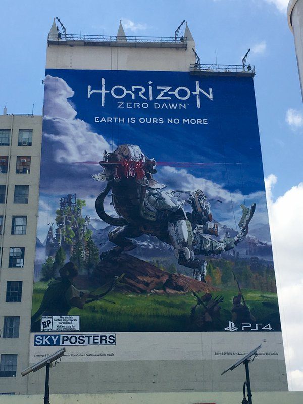 Los Angeles'ta dev Horizon: Zero Dawn posteri asıldı