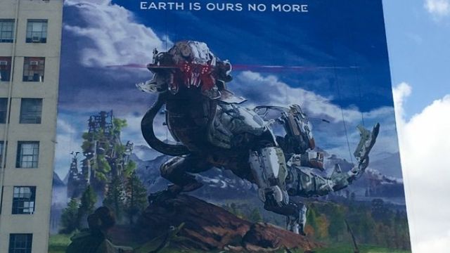 Los Angeles'ta dev Horizon: Zero Dawn posteri asıldı