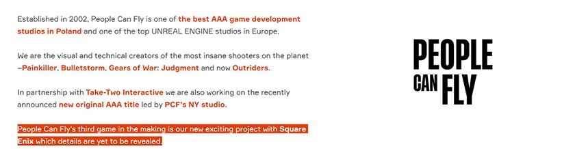 People Can Fly yeni oyununu Square Enix ortaklığında yapacak