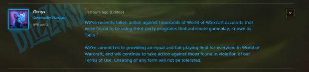 World of Warcraft'ta ban çekici sert vurdu!