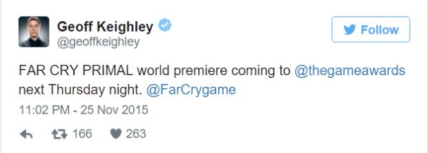 Oyun Ödülleri'nde Far Cry: Primal'dan oynanış videosu gelecek!