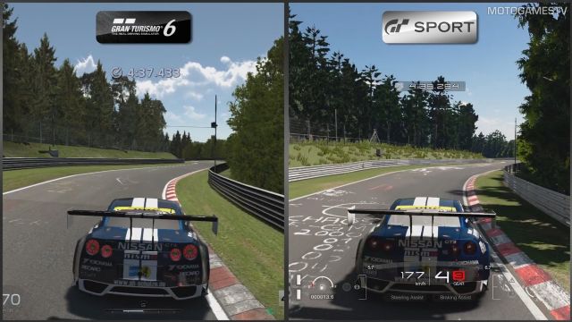 Gran Turismo Sport ve Gran Turismo 6 grafik karşılaştırması