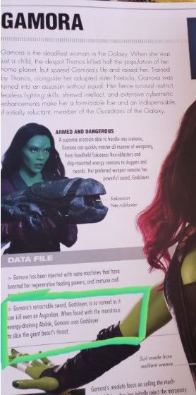 Gamora'nın kılıcı Thor'u korkutacak derecede güçlüymüş