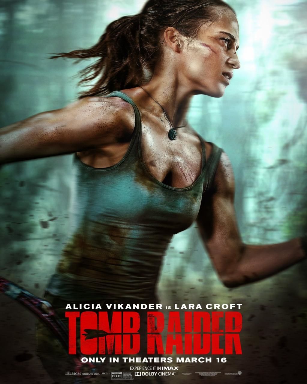Tomb Raider film posterinde buz çekicine de yer verilmiş
