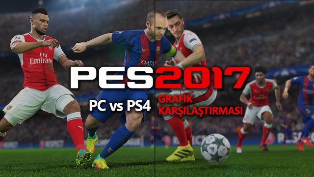 PES 2017'nin PC ve PS4 karşılaştırma videosu!
