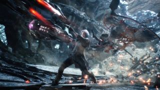 Devil May Cry 5'te Dante şapkasını silah olarak kullanabilecek