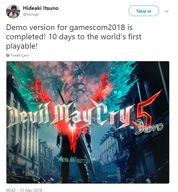 Devil May Cry 5'in Demosu, Gamescom 2018'de yer alacak 