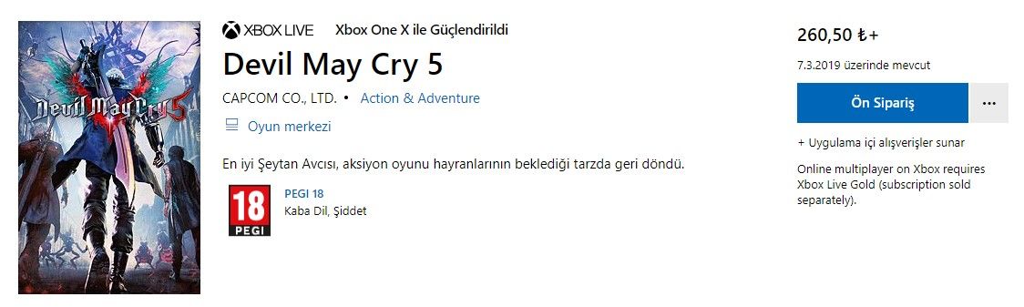 DMC 5, PS4 oyuncularını üzerken Xbox One oyuncularını sevindirdi