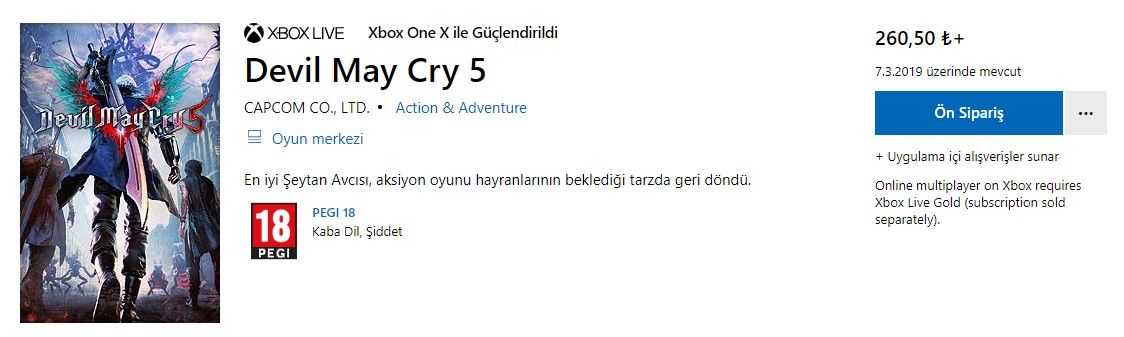 DMC 5, PS4 oyuncularını üzerken Xbox One oyuncularını sevindirdi