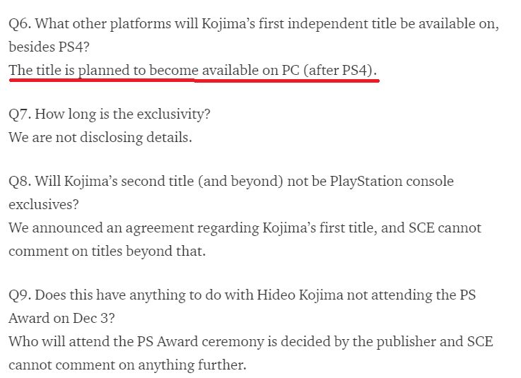 Sony, Death Stranding'in PC'ye geleceğini dört sene önce açıklamış