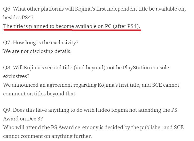 Sony, Death Stranding'in PC'ye geleceğini dört sene önce açıklamış