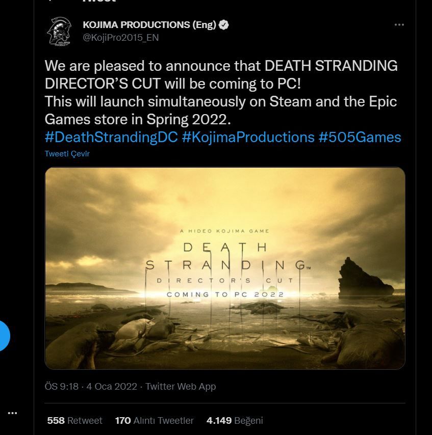 Death Stranding Directors Cut PC