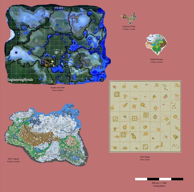 Zelda: Breath of the Wild'ın haritası Skyrim'den daha büyük!