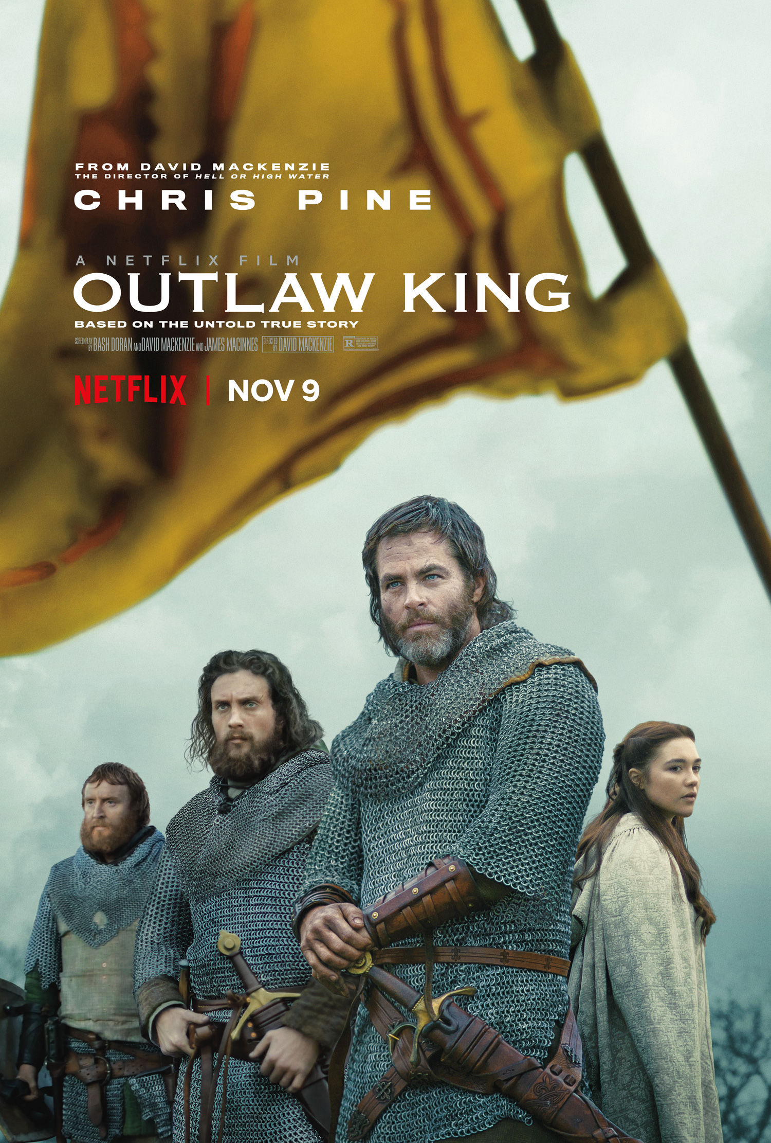 Chris Pine'ın yer aldığı Outlaw King'in yeni posteri yayınlandı