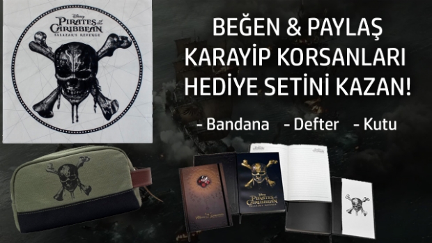 Karayip Korsanları temalı hediyeler kazanmak ister misiniz?