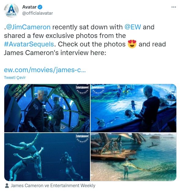 Avatar 2'den yeni set fotoğrafları paylaşıldı