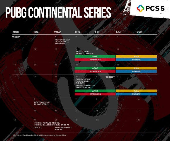 PUBG Continental Series 5 için 1.000.000$ ödül havuzu duyuruldu