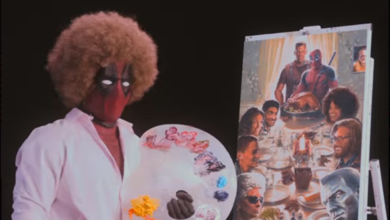Deadpool bu sefer de Bob Ross'a özendi