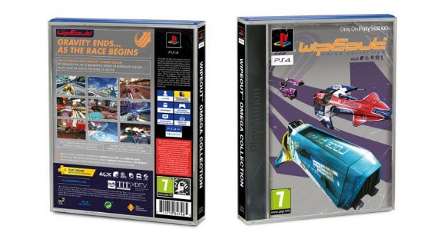 WipeOut Omega Collection'a klasik bir kutu dizaynı.