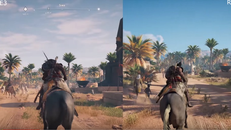 Assassin's Creed: Origins, E3 videosu ile karşılaştırıldı