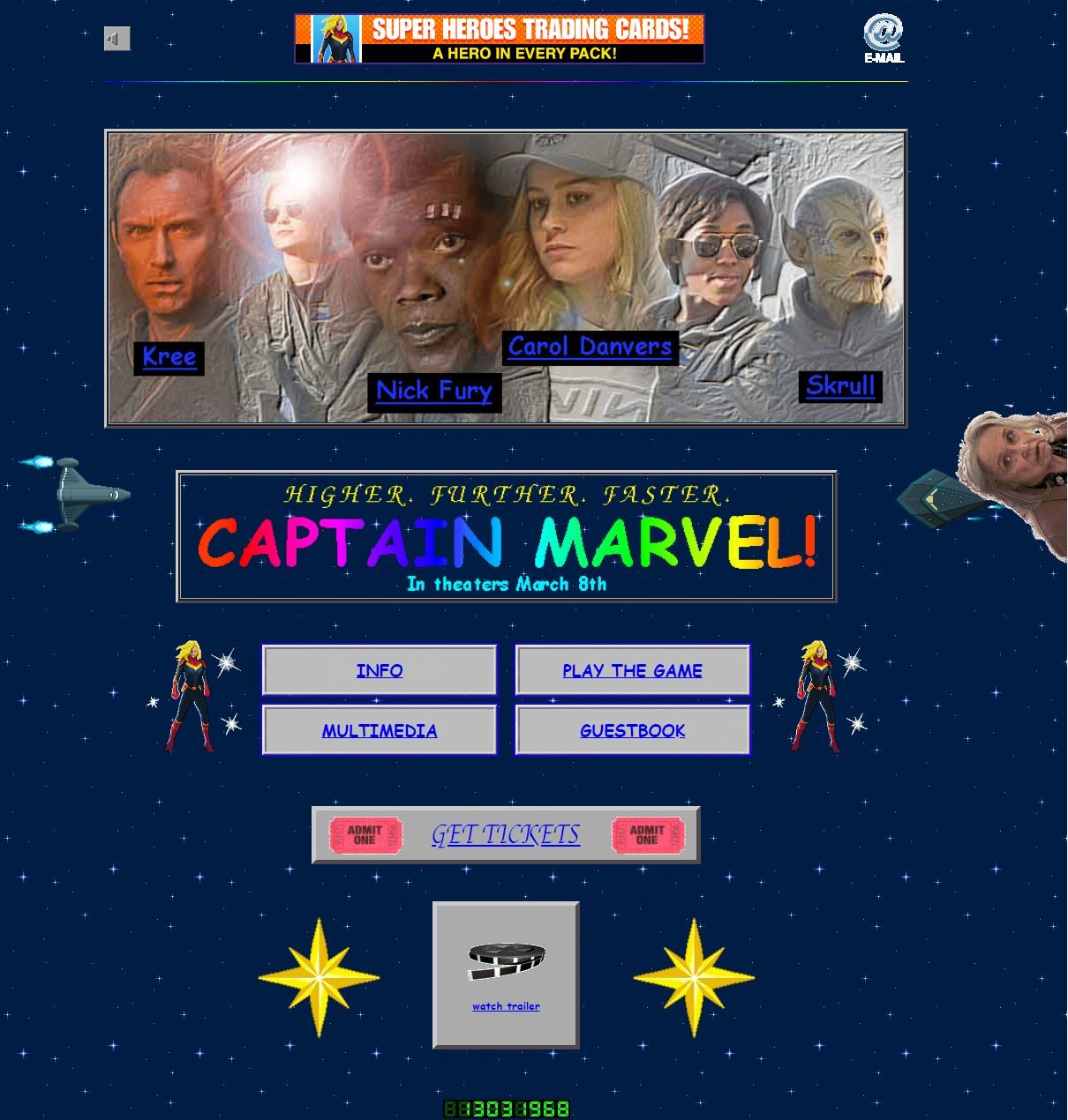 Captain Marvel'ın internet sitesi tek kelime ile muhteşem!